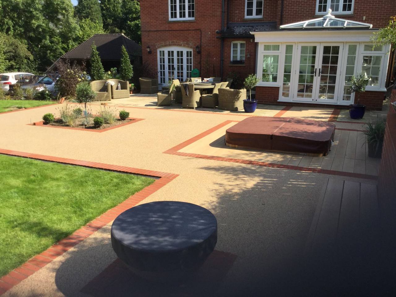 This is a photo of a Resin bound patio carried out in Wigan. All works done by Bury Resin Driveways Wigan