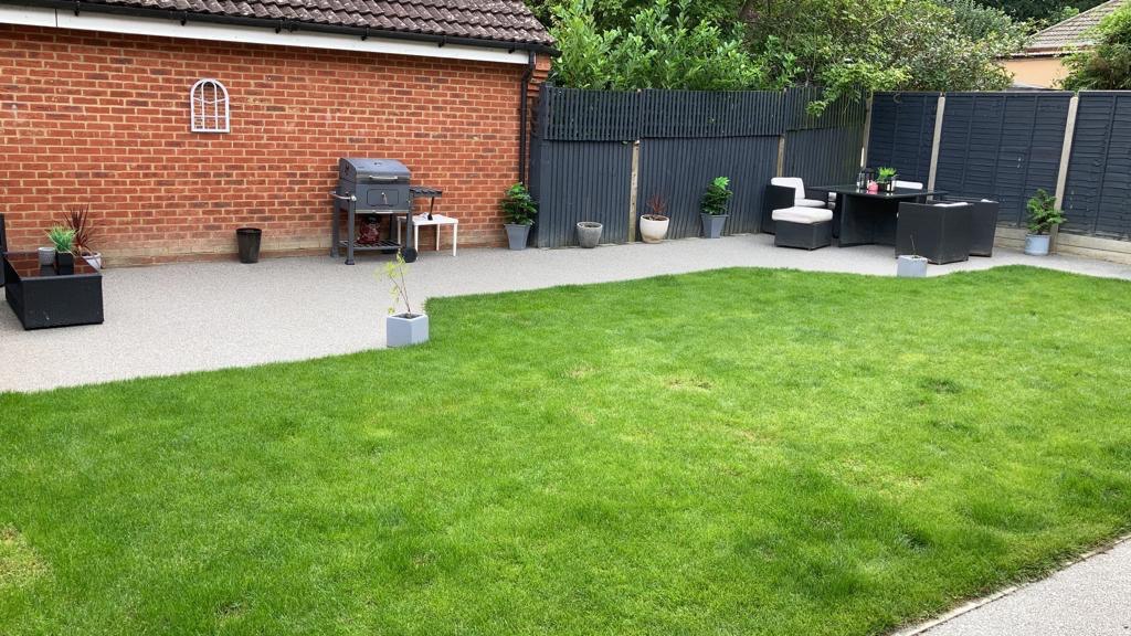 This is a photo of a Resin patio carried out in a district of Wigan. All works done by Resin Driveways Wigan