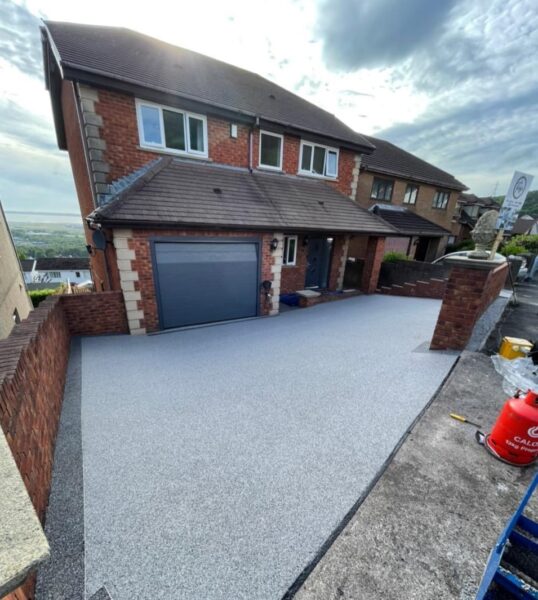 This is a photo of a recently installed resin driveway. The work was done by Resin driveways Wigan